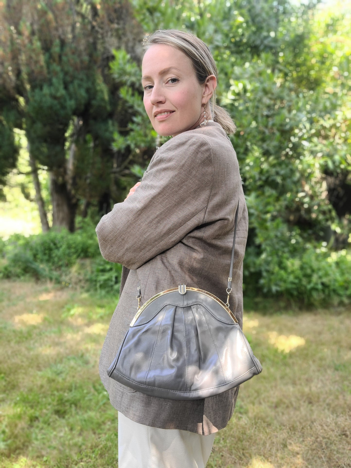 The Sophia Vintage Leather Crossbody Bag