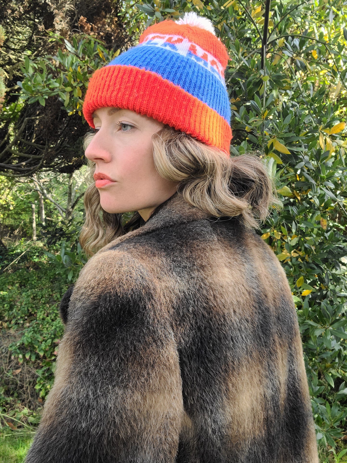 The Milbert 60s Plaid Mohair Double Breasted Trench Coat L