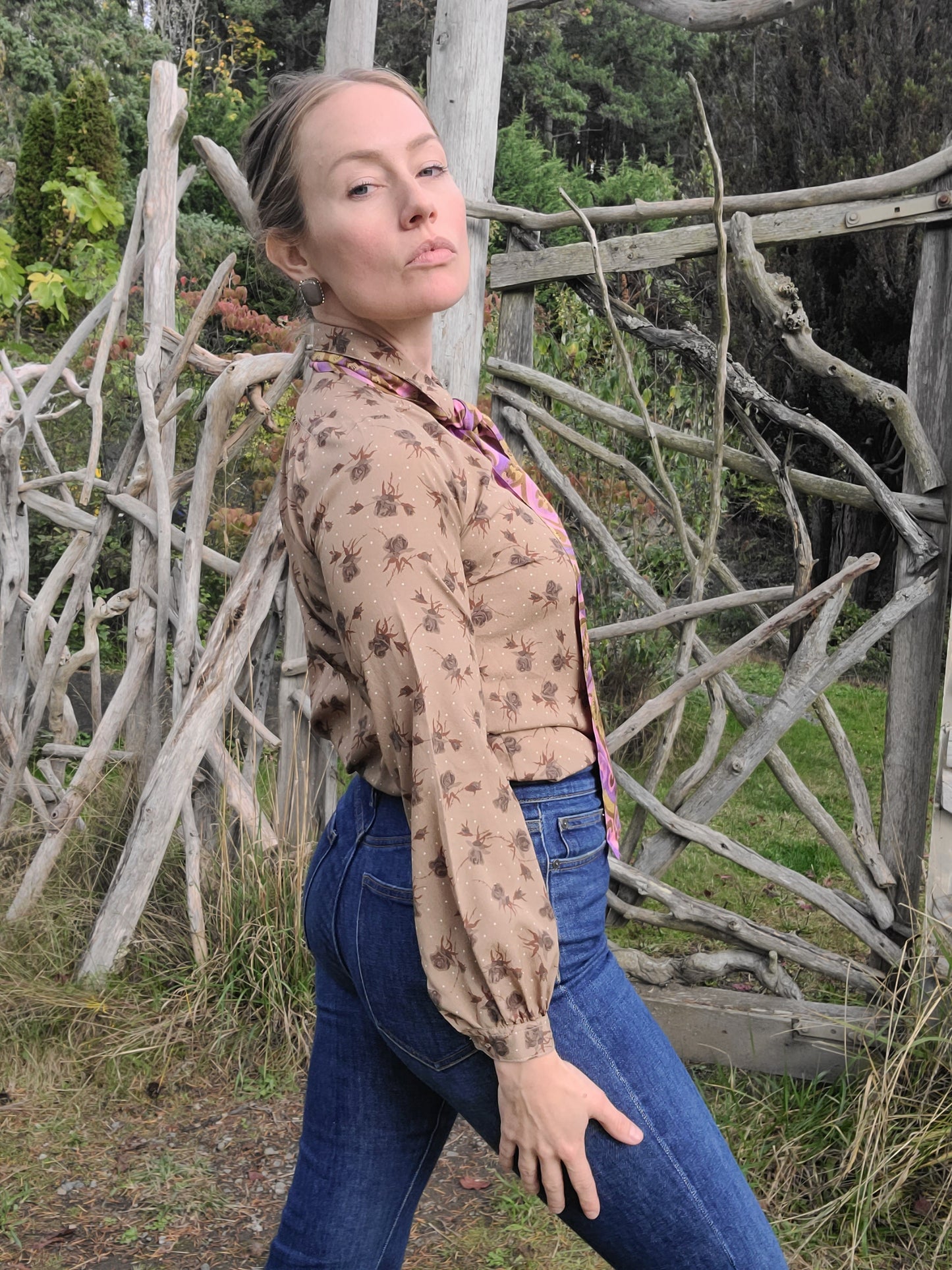 The Gothic Rose Vintage Blouse XS