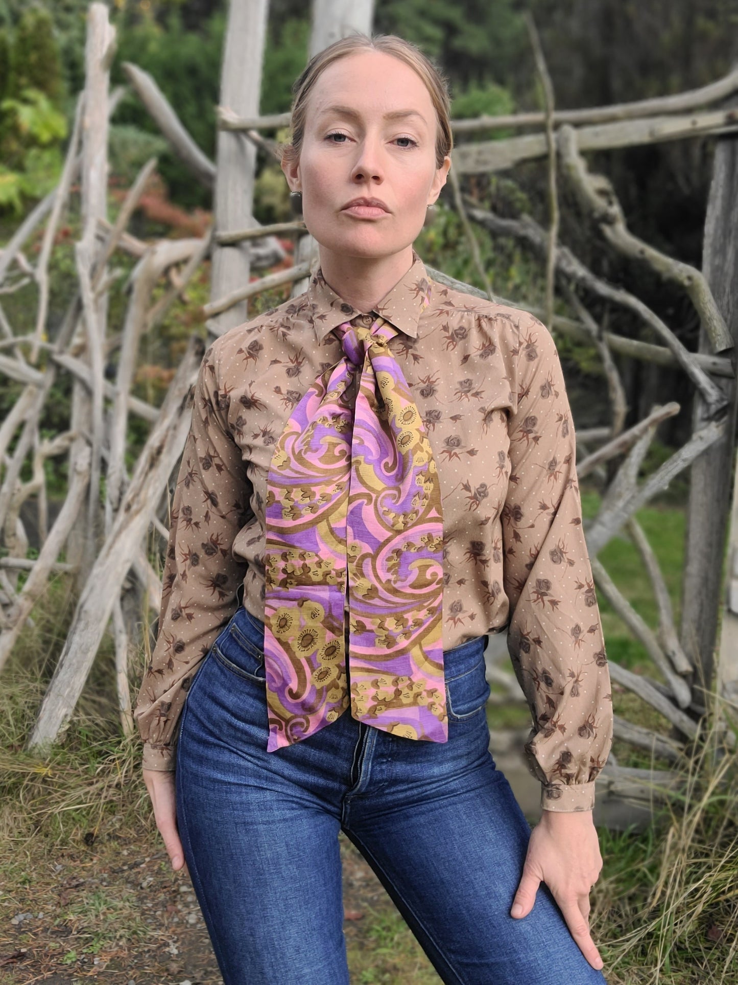The Gothic Rose Vintage Blouse XS