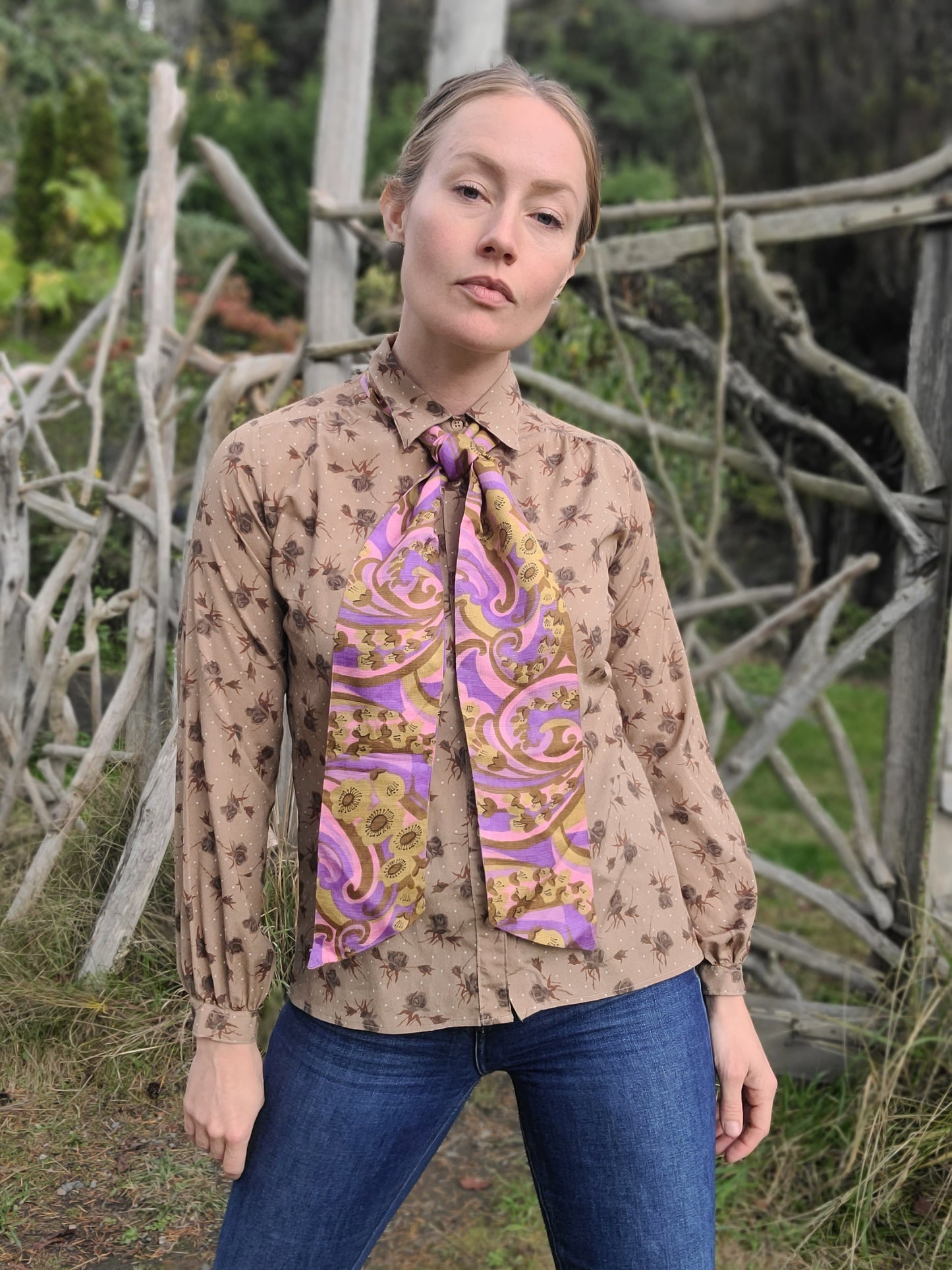 The Gothic Rose Vintage Blouse XS