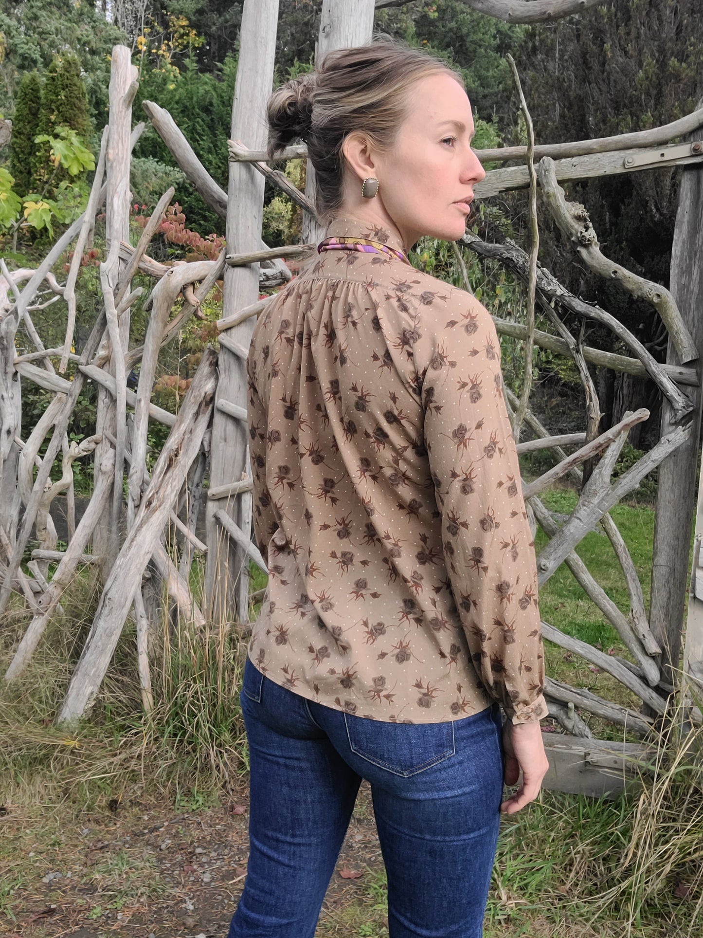 The Gothic Rose Vintage Blouse XS