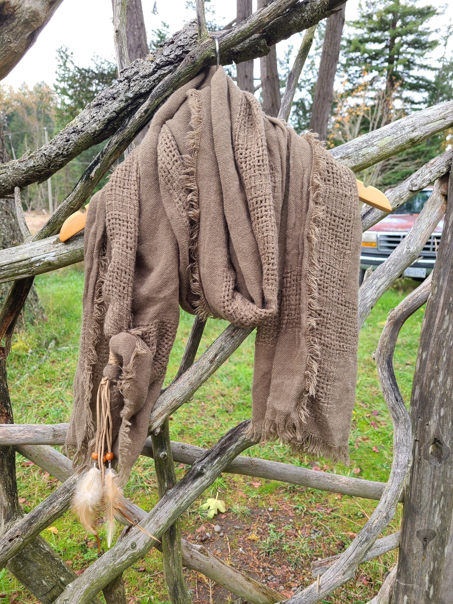 The Bohemian Feather Scarf by Free People