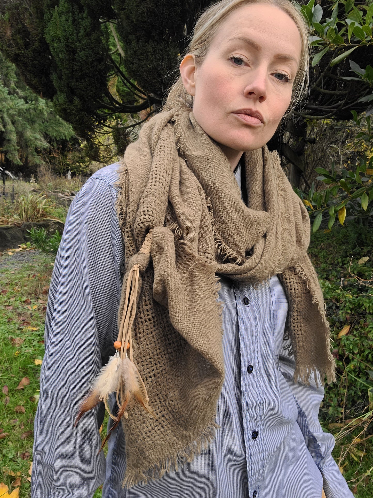 The Bohemian Feather Scarf by Free People