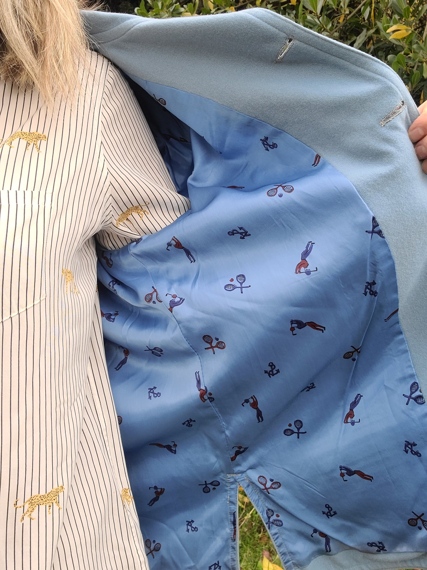 The Powder Blue 70s Cashmere Shacket L-XL