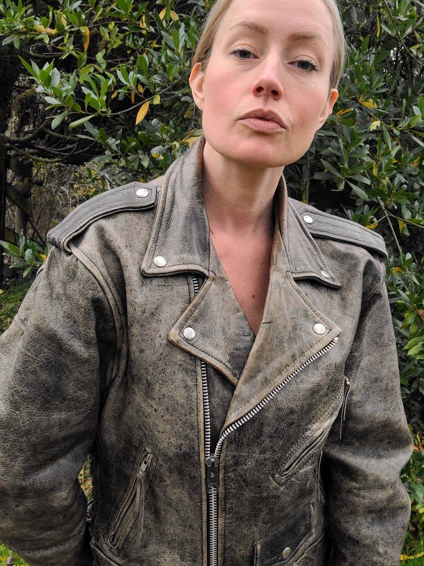 The Washed Out Moto Jacket