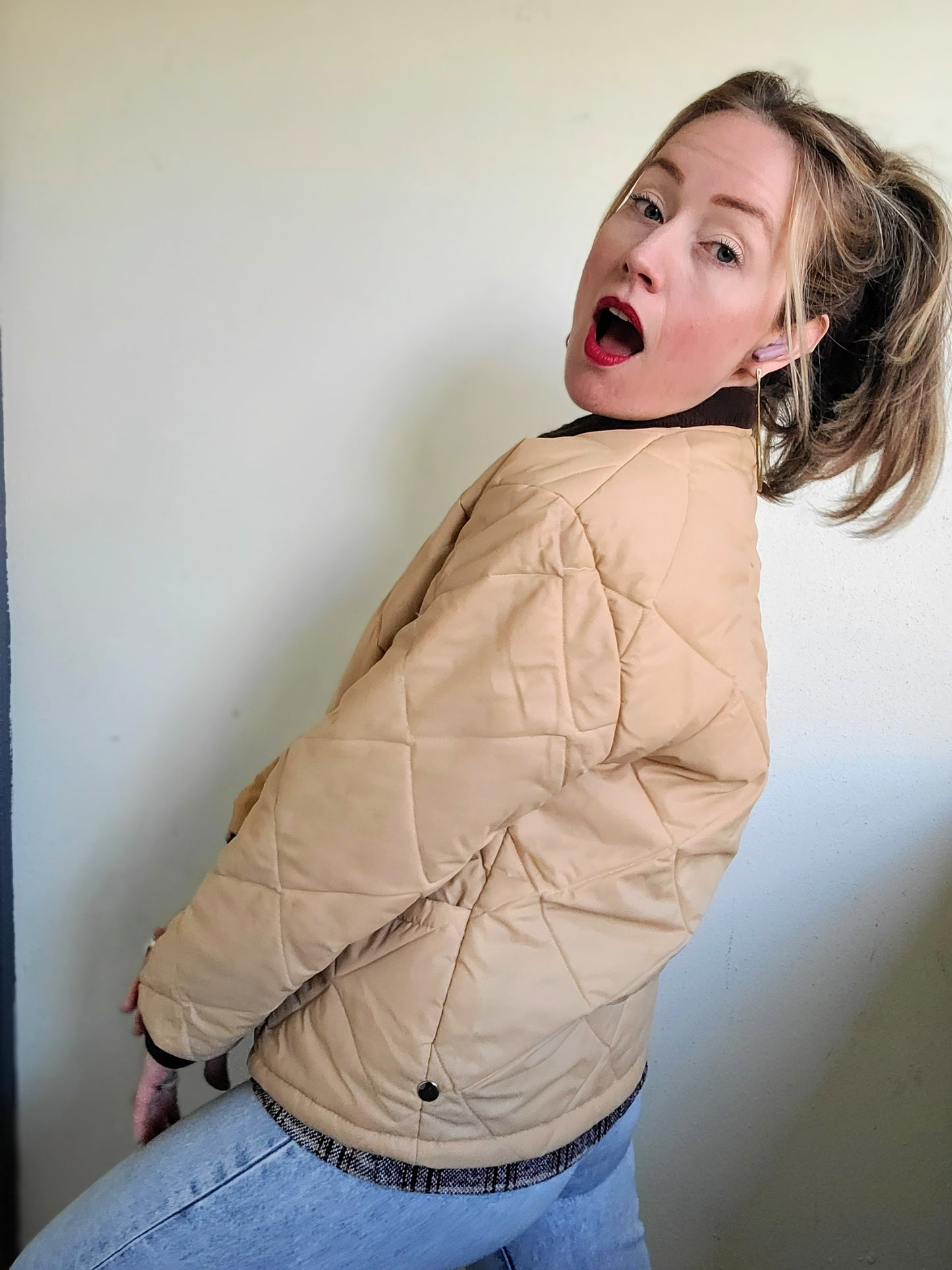 The Frigid Master French Canadian Quilted Vintage Puffer L-XL