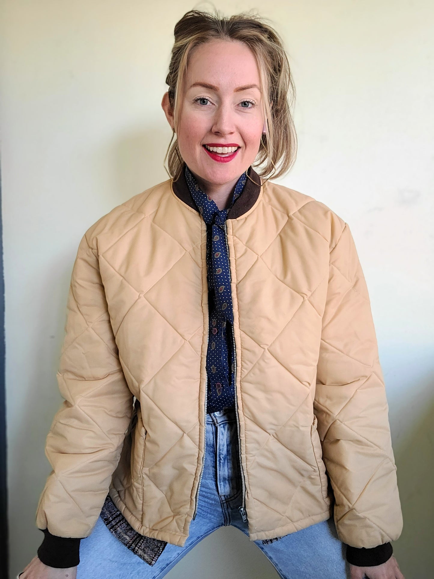 The Frigid Master French Canadian Quilted Vintage Puffer L-XL