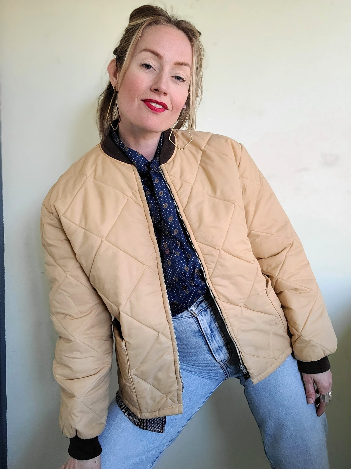 The Frigid Master French Canadian Quilted Vintage Puffer L-XL