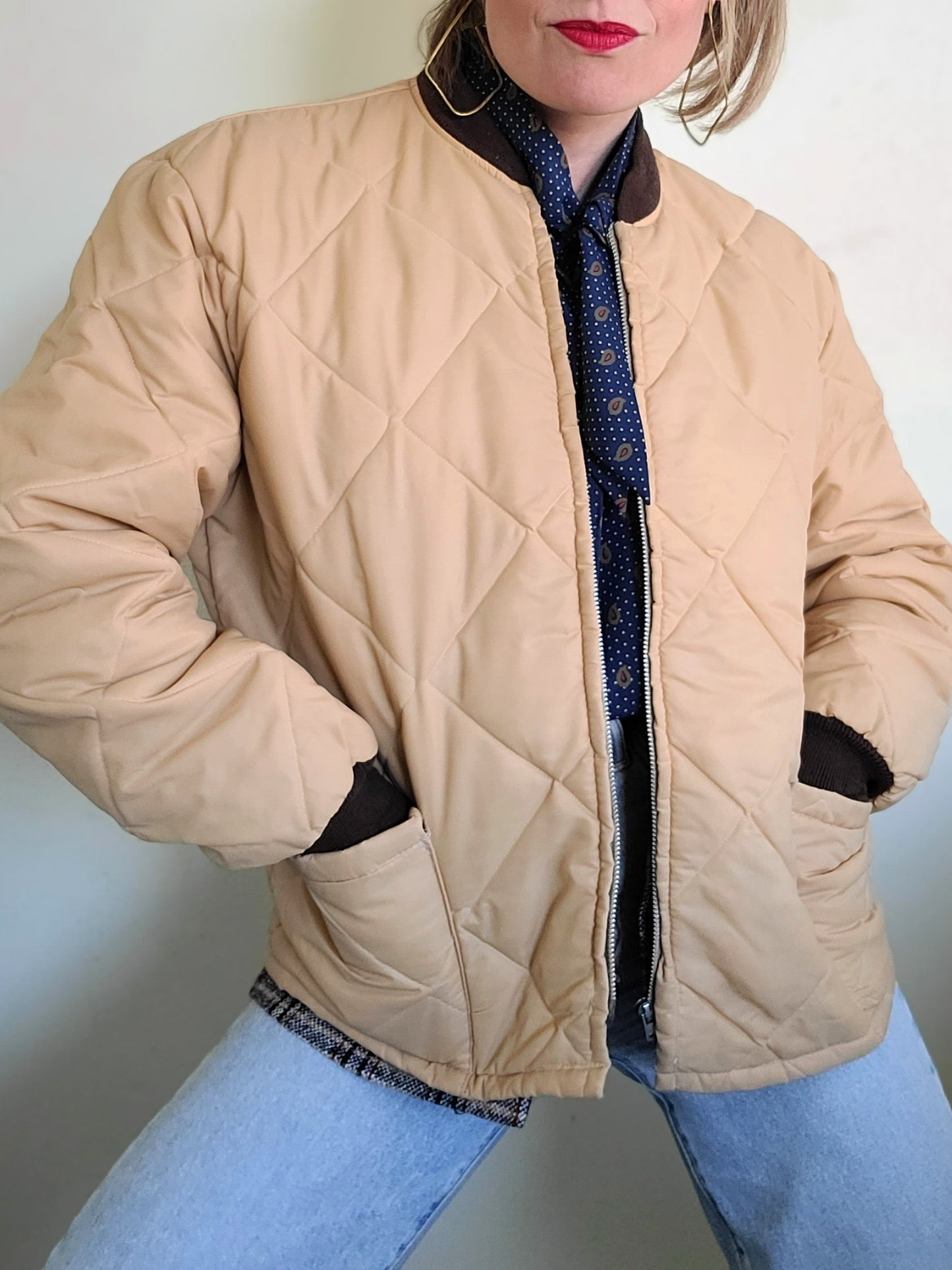 The Frigid Master French Canadian Quilted Vintage Puffer L-XL