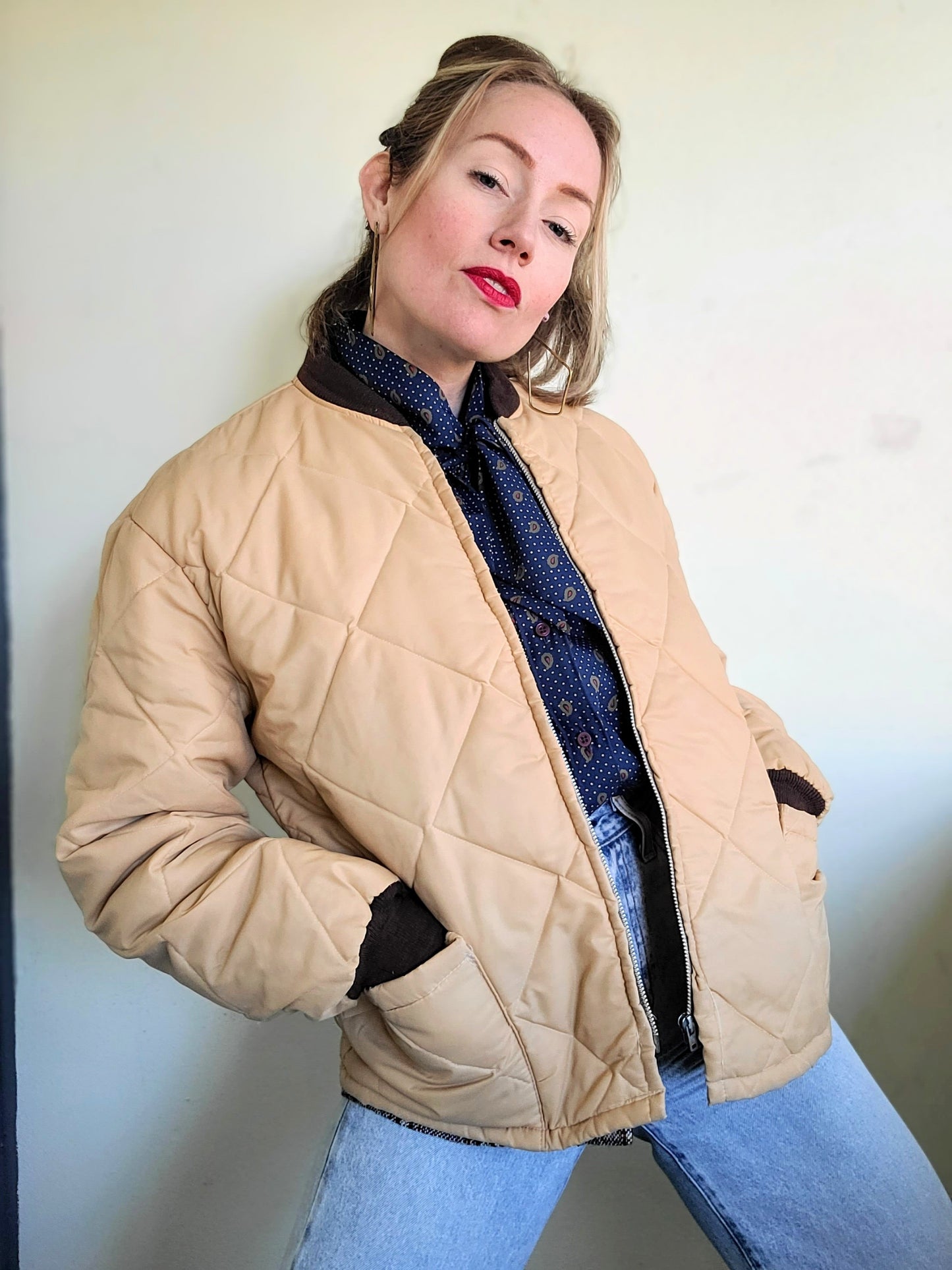 The Frigid Master French Canadian Quilted Vintage Puffer L-XL