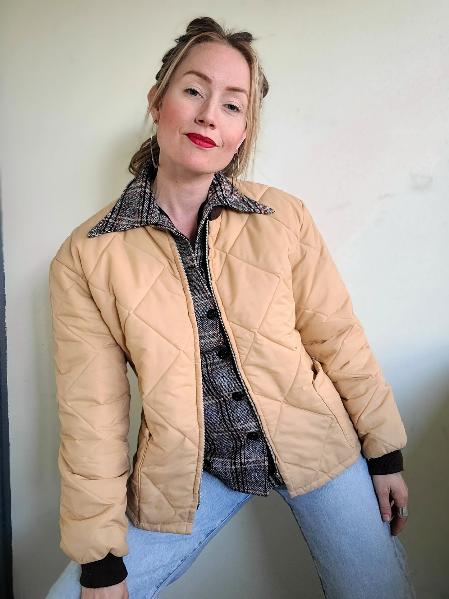 The Frigid Master French Canadian Quilted Vintage Puffer L-XL