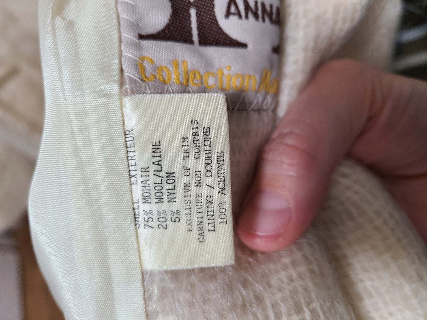 The Anna Minimalist Mohair Trench Coat M