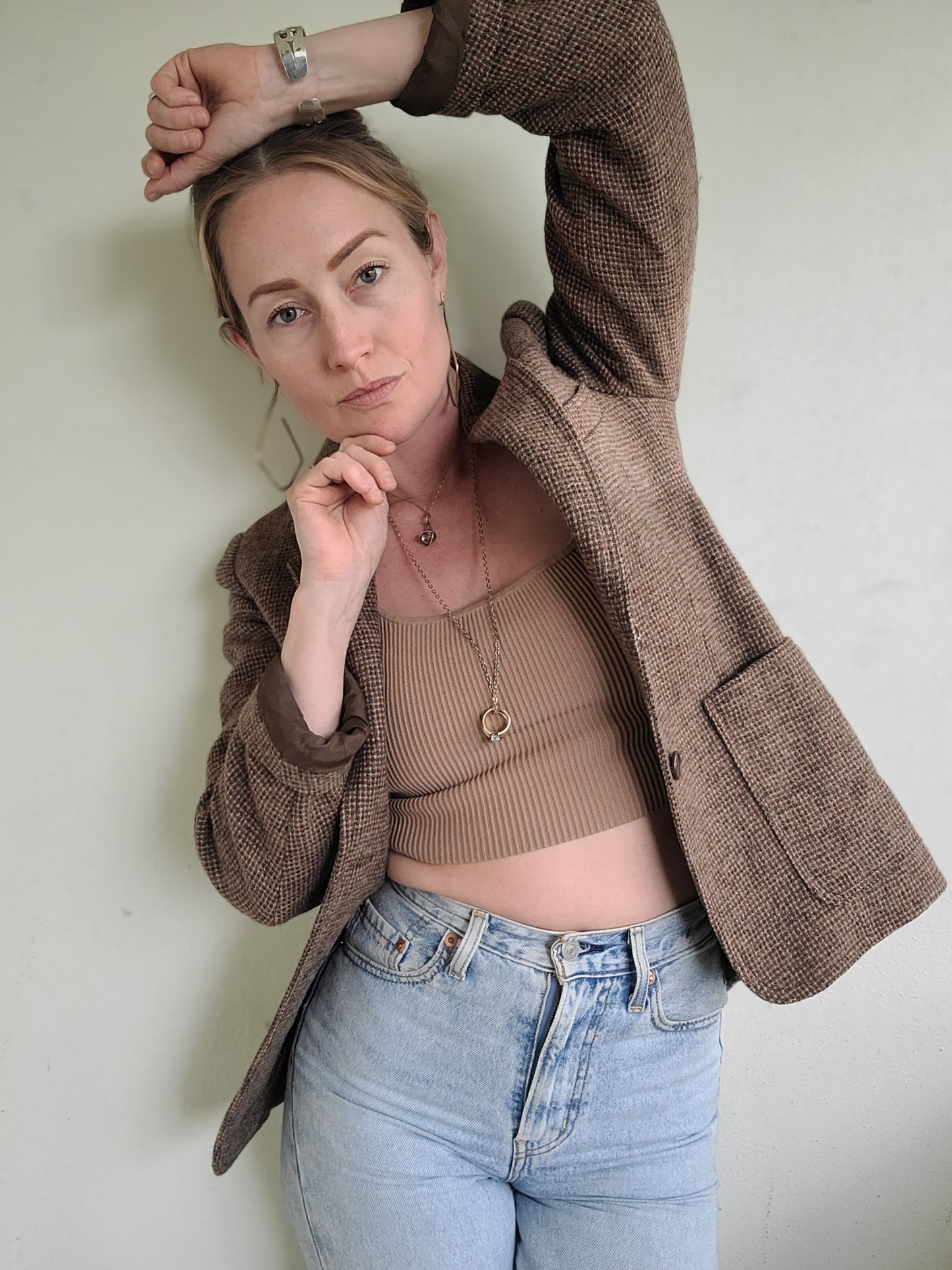 The Tweedy Bird Vintage 70s Womens Blazer S