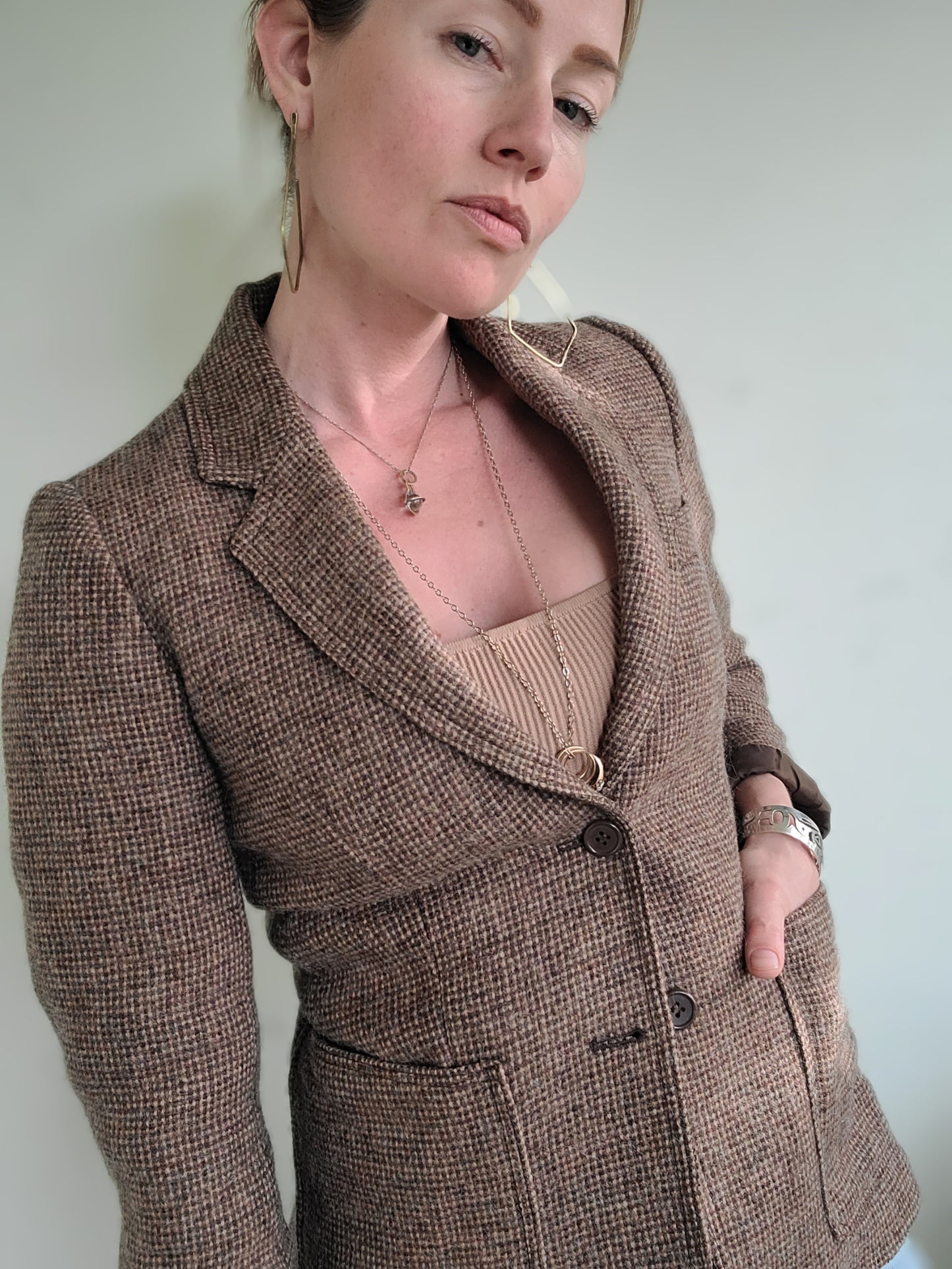 The Tweedy Bird Vintage 70s Womens Blazer S