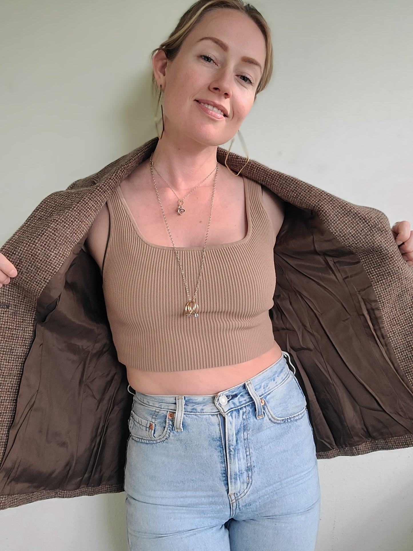 The Tweedy Bird Vintage 70s Womens Blazer S