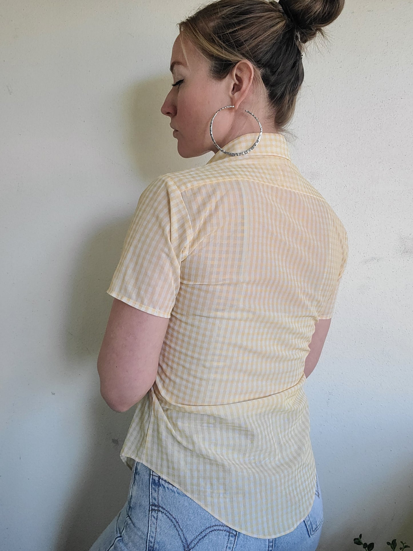 The Pariani Sheer Button Down XS-S