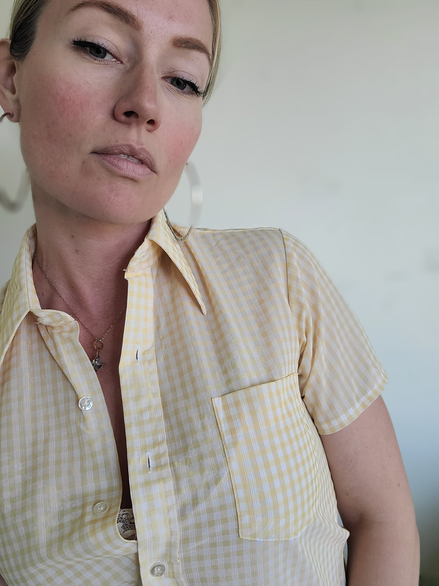 The Pariani Sheer Button Down XS-S