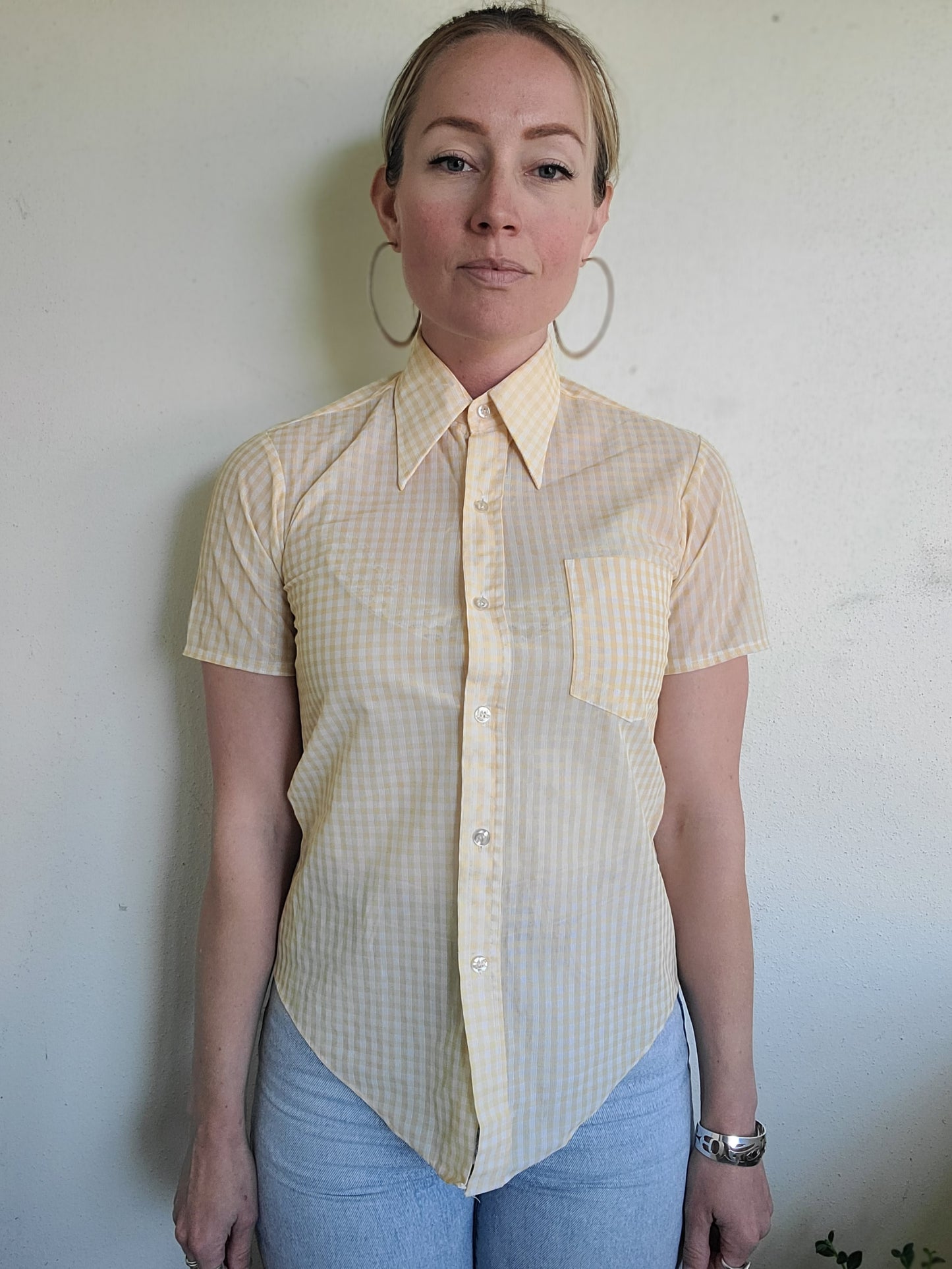 The Pariani Sheer Button Down XS-S