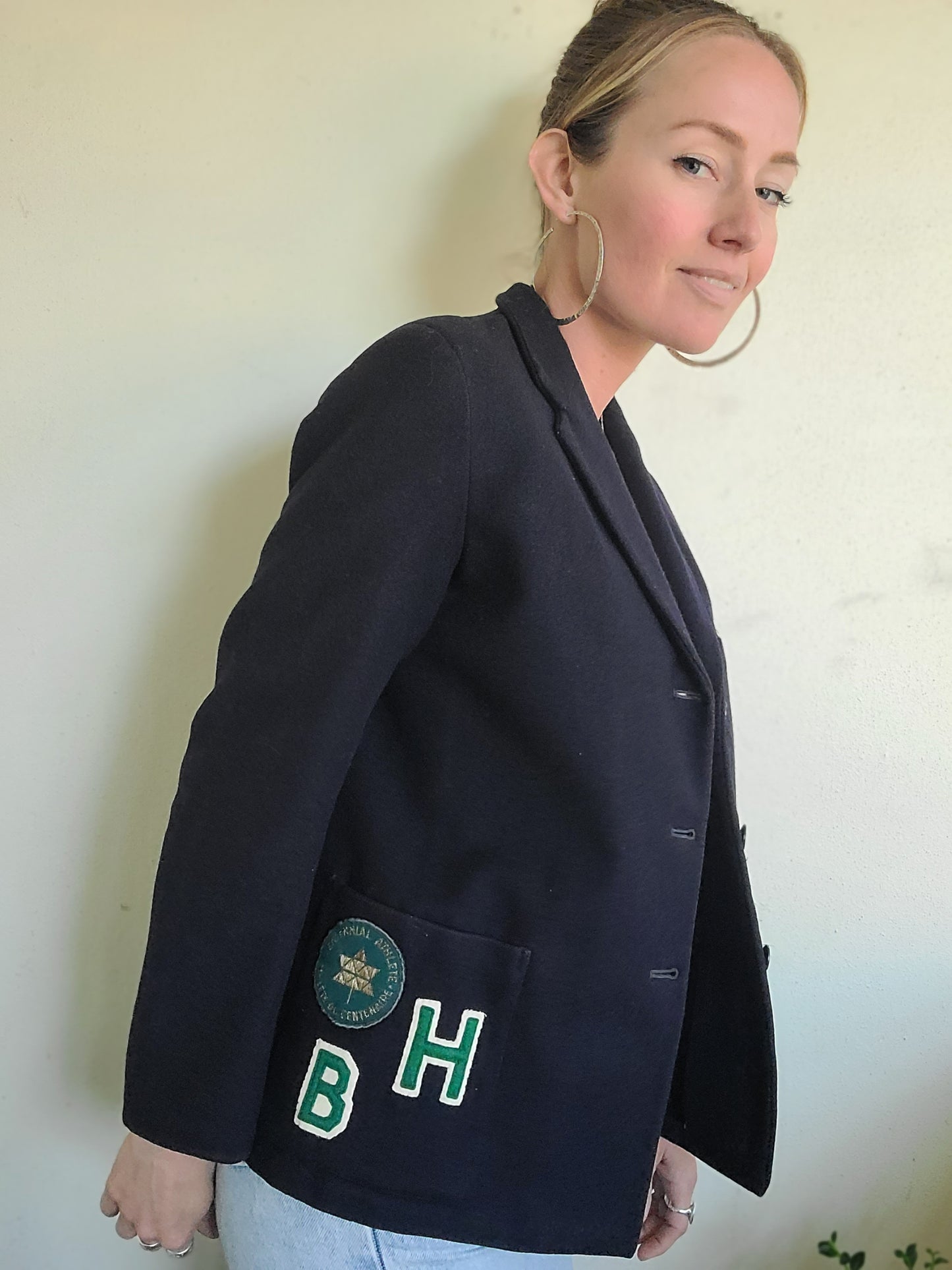 Bernstein Navy Wool Prep Jacket M-L