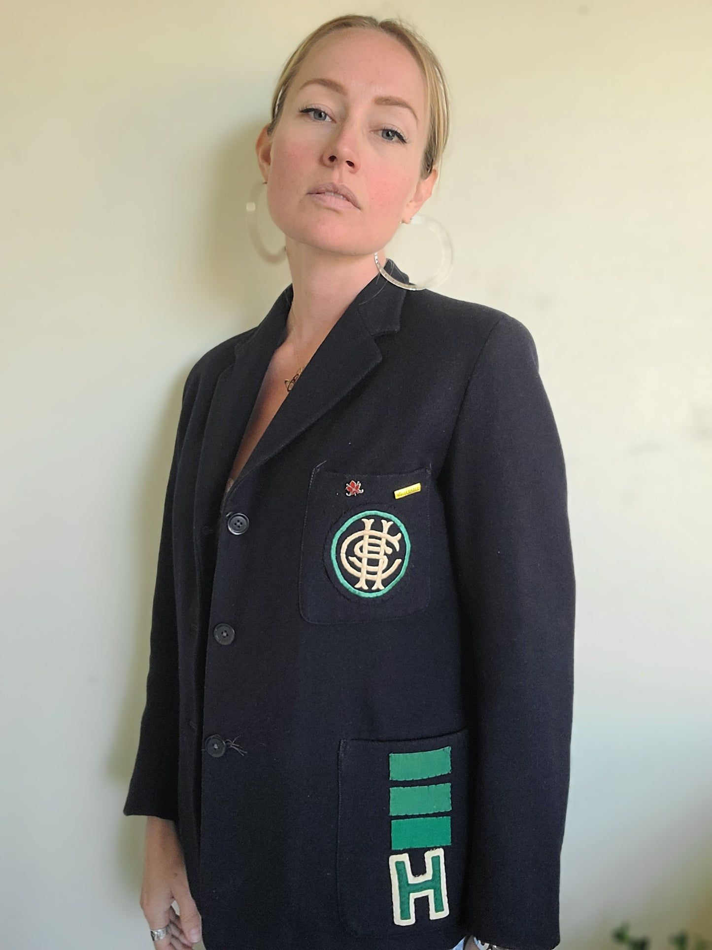 Bernstein Navy Wool Prep Jacket M-L