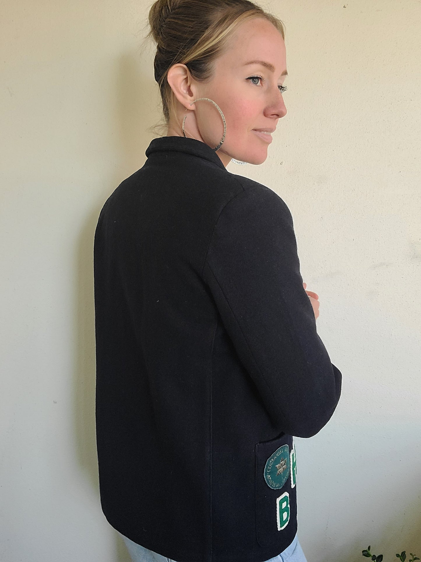 Bernstein Navy Wool Prep Jacket M-L