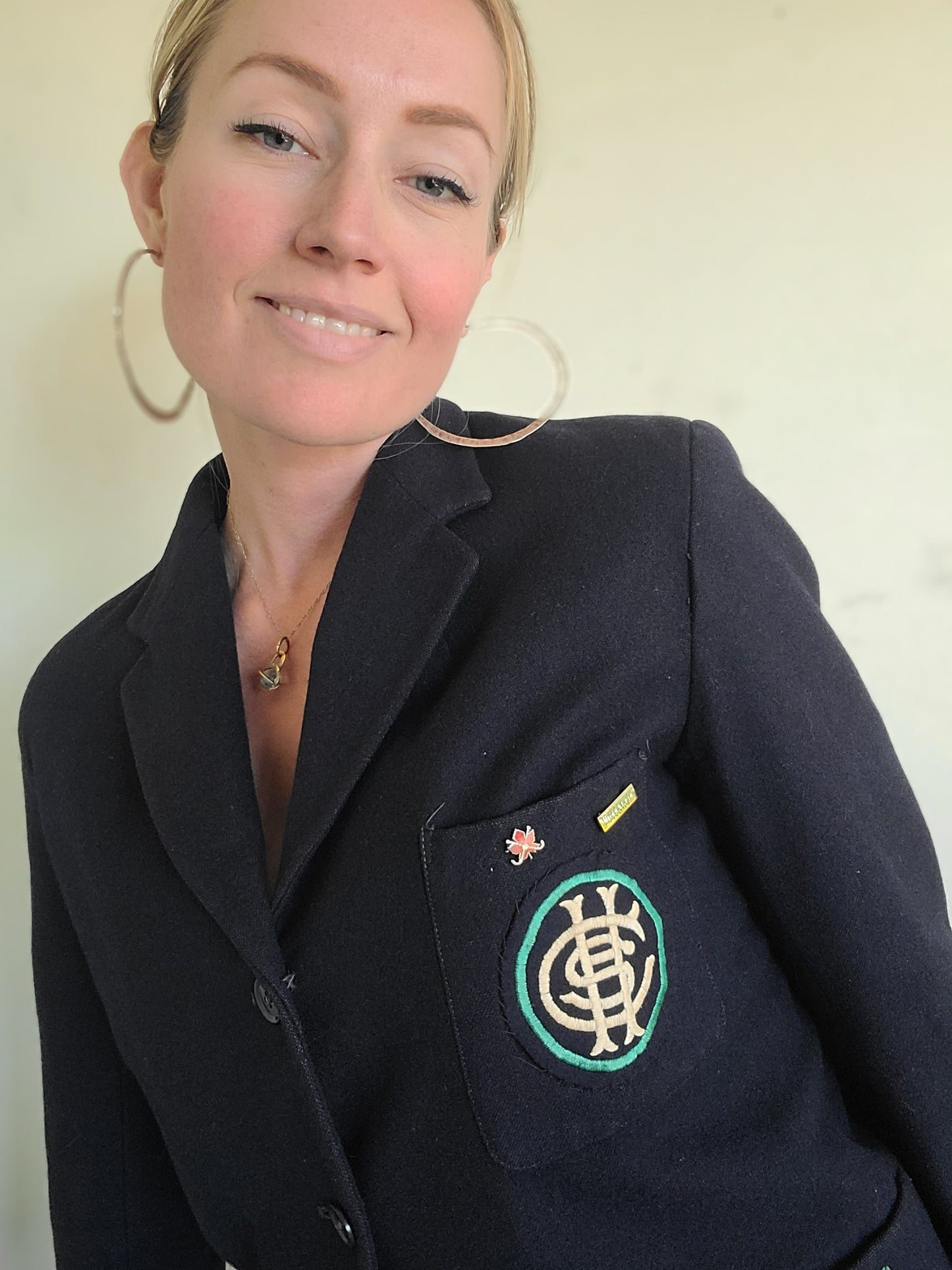 Bernstein Navy Wool Prep Jacket M-L