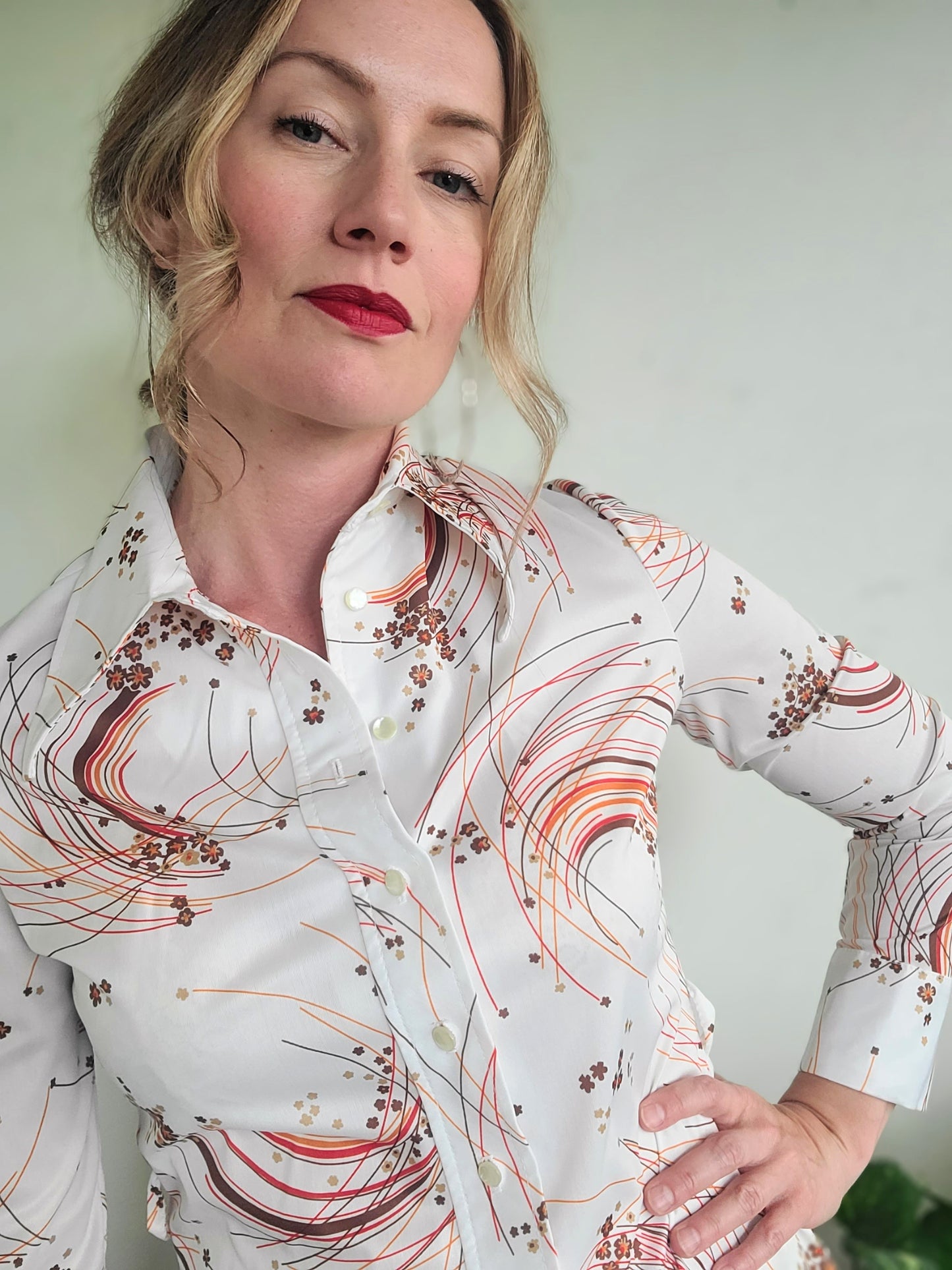 The McJagger Dagger Collar Vintage Button Down S-M