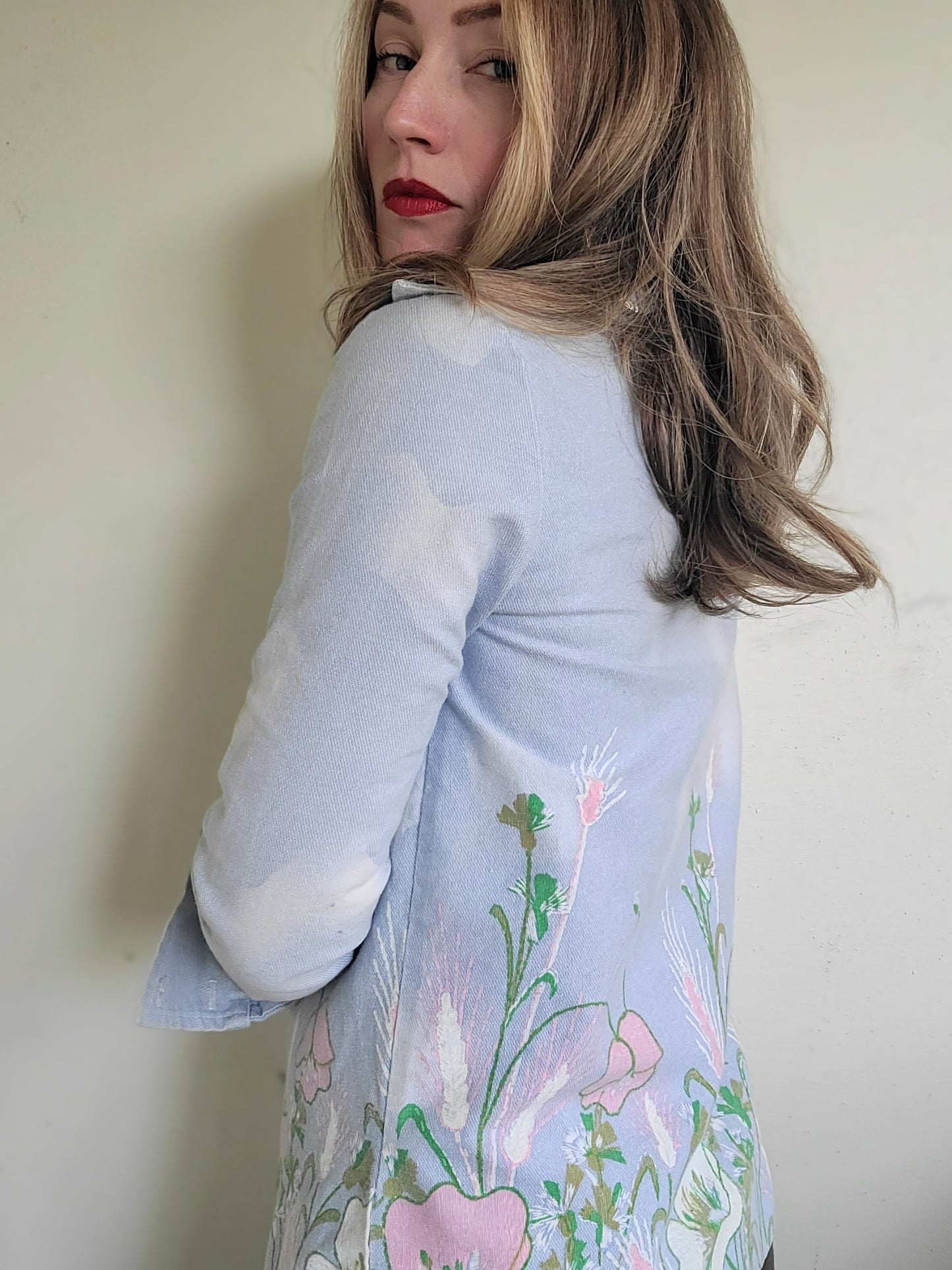 The Shelly Vintage 1960s Handpainted Shirt Jacket by Levoy's M
