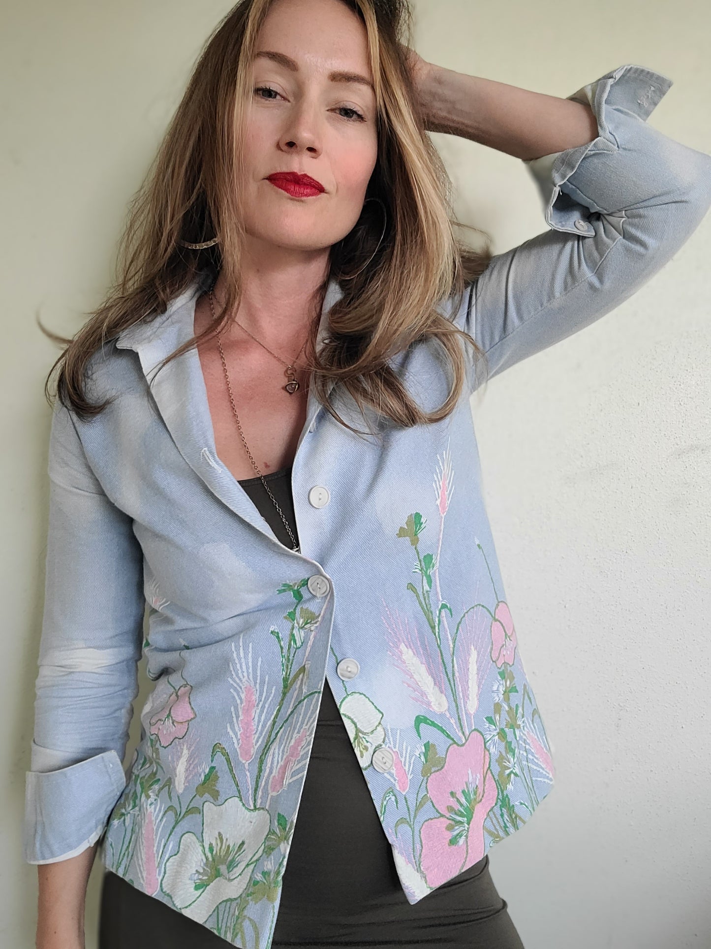 The Shelly Vintage 1960s Handpainted Shirt Jacket by Levoy's M
