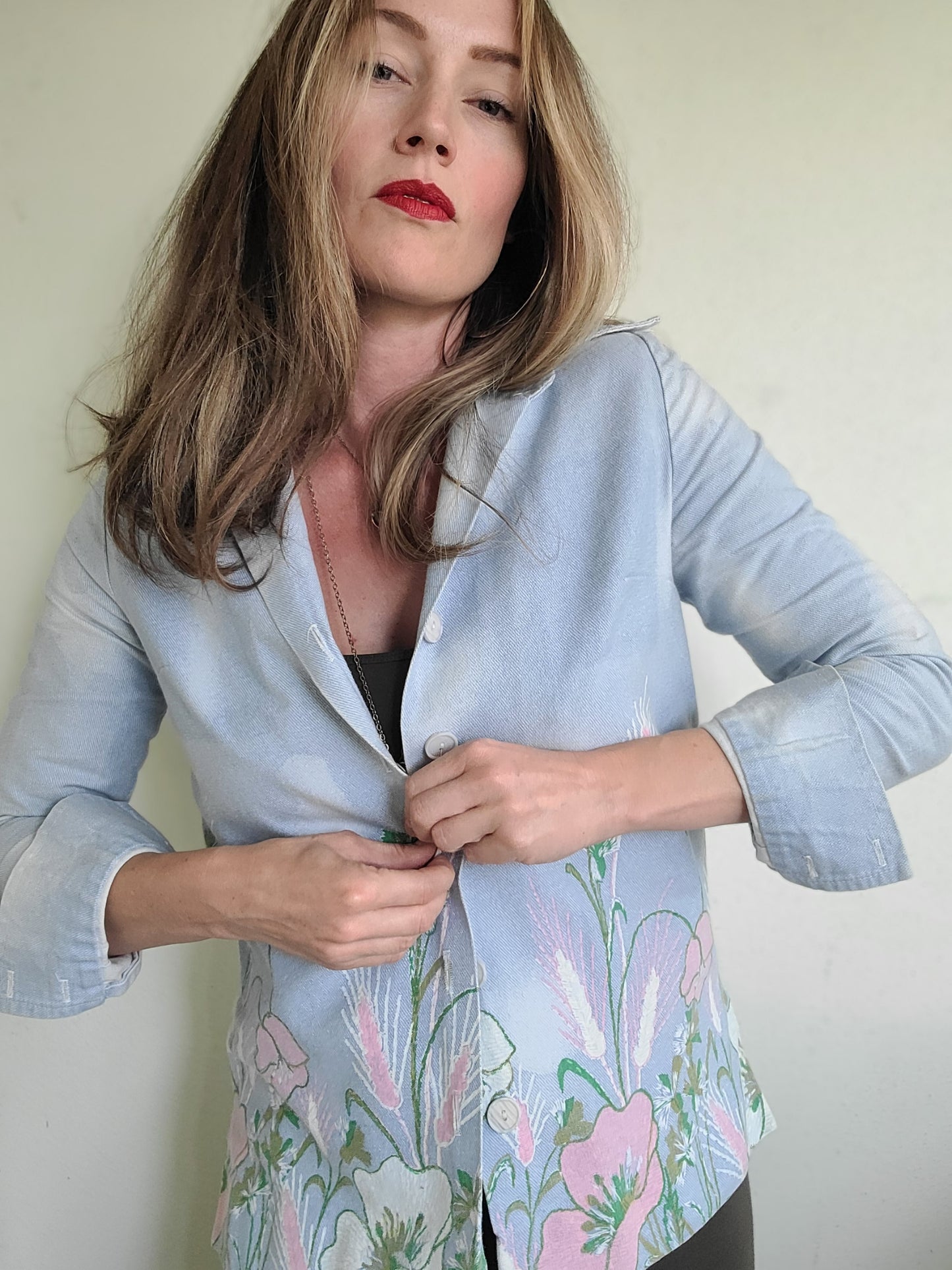 The Shelly Vintage 1960s Handpainted Shirt Jacket by Levoy's M
