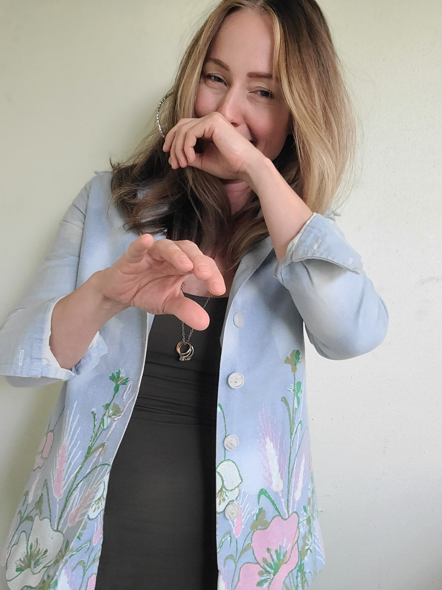 The Shelly Vintage 1960s Handpainted Shirt Jacket by Levoy's M