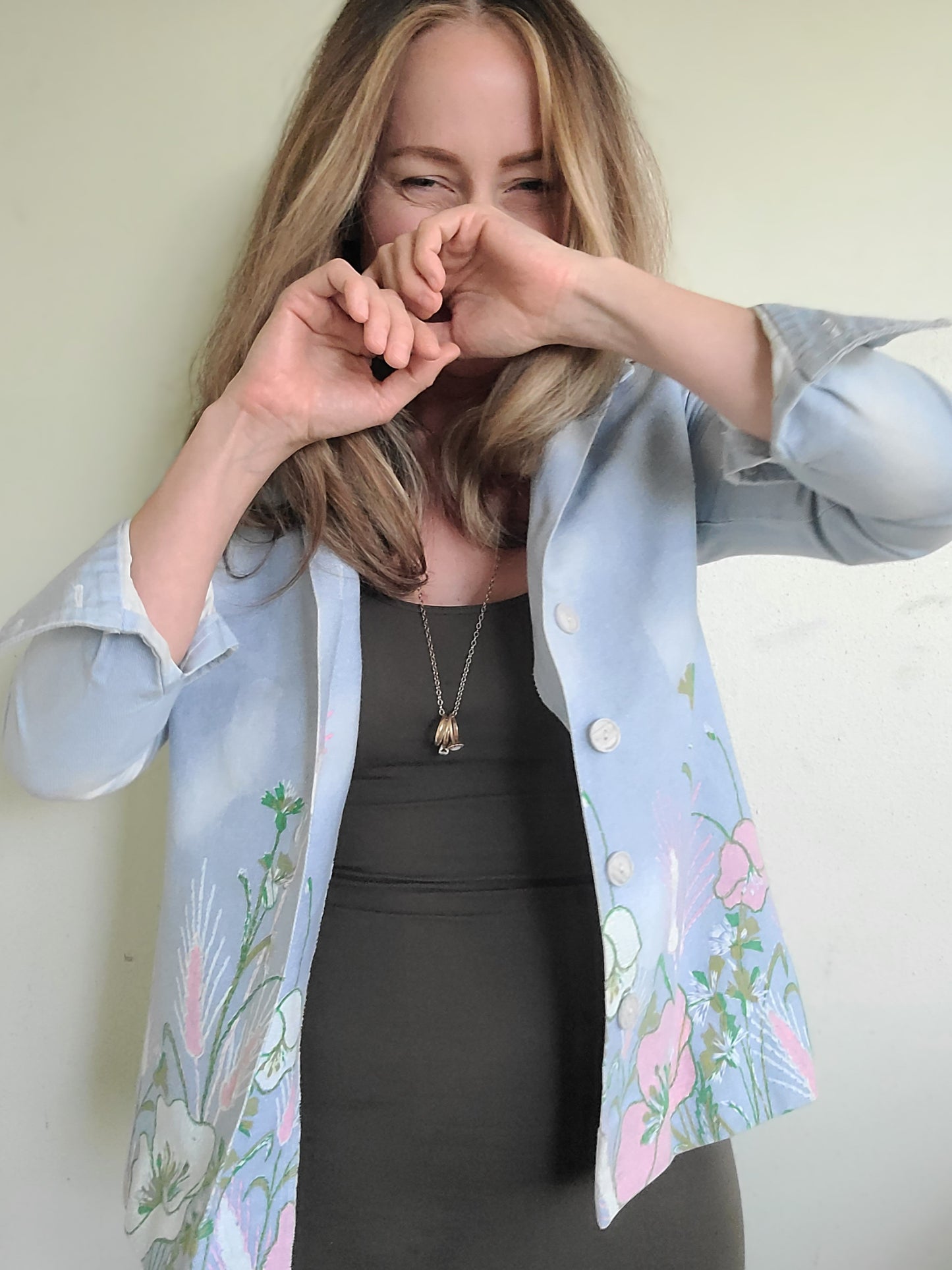 The Shelly Vintage 1960s Handpainted Shirt Jacket by Levoy's M