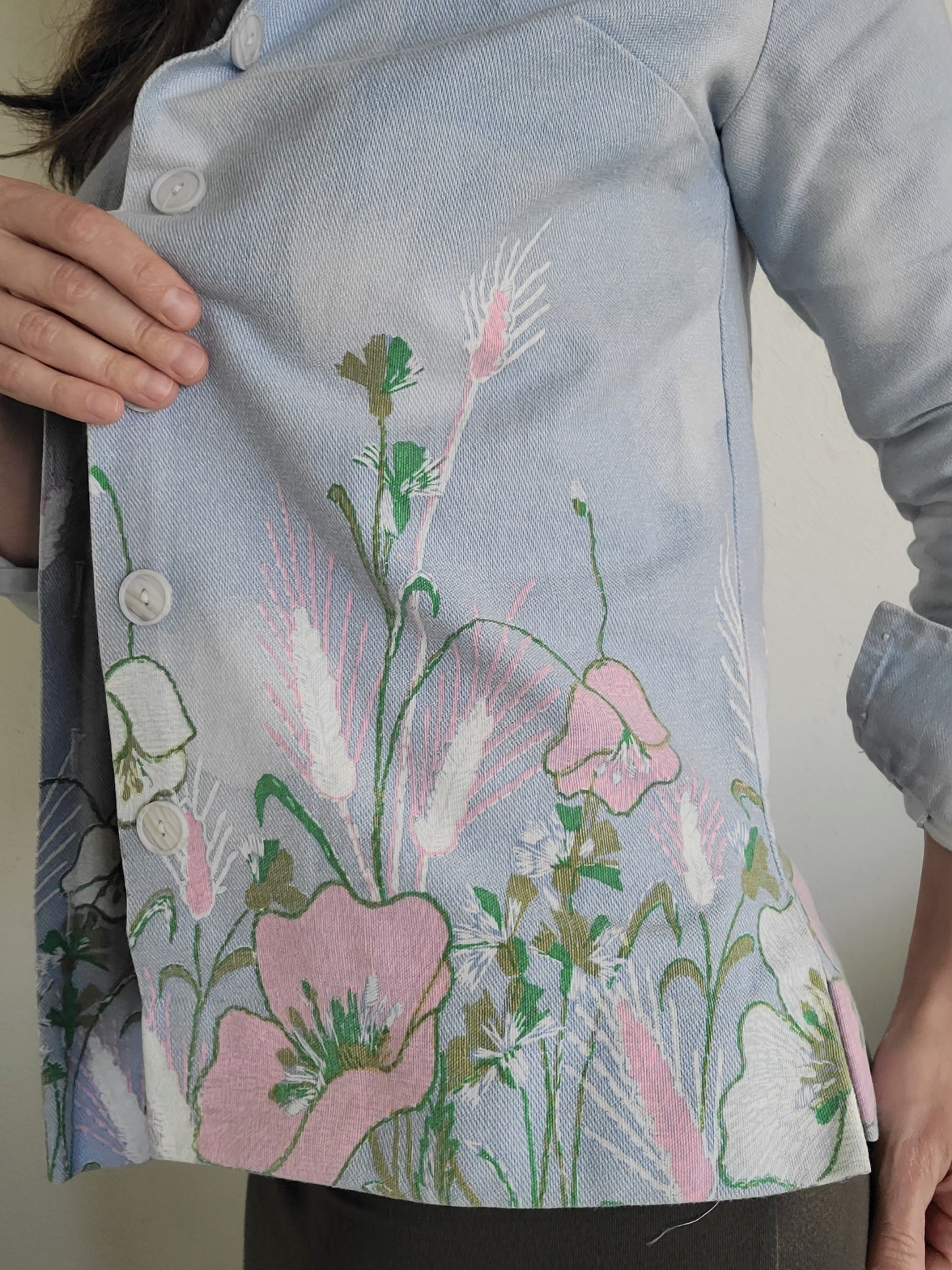 The Shelly Vintage 1960s Handpainted Shirt Jacket by Levoy's M