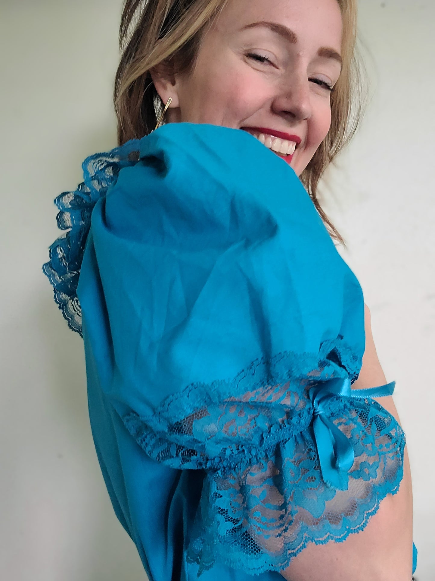 The Ocean Prairie Ruffly Blouse M-L