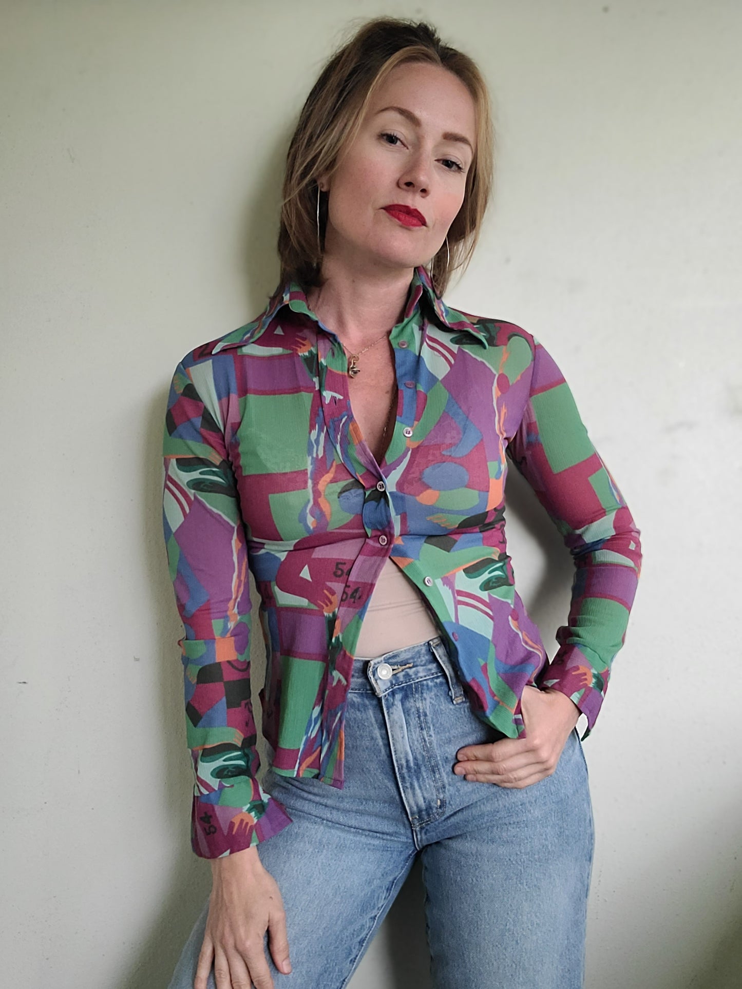 The Sharma Vintage 1970s Button Down XS