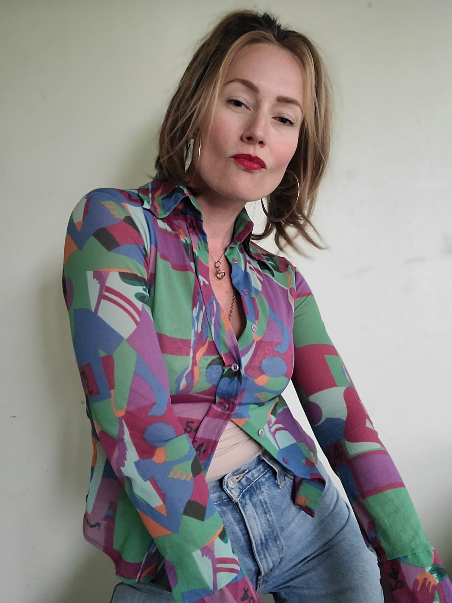 The Sharma Vintage 1970s Button Down XS