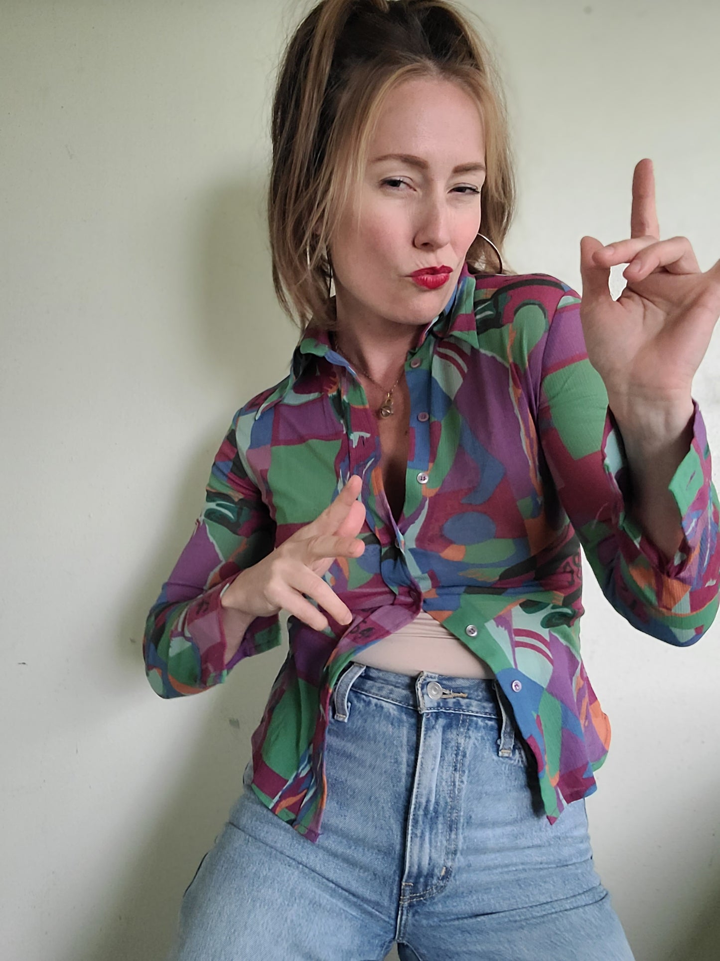 The Sharma Vintage 1970s Button Down XS
