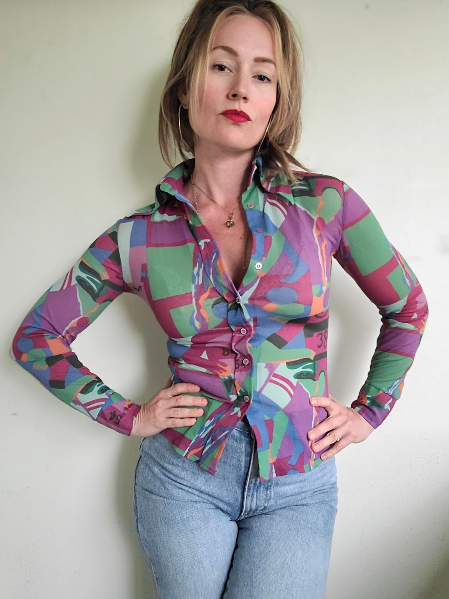 The Sharma Vintage 1970s Button Down XS