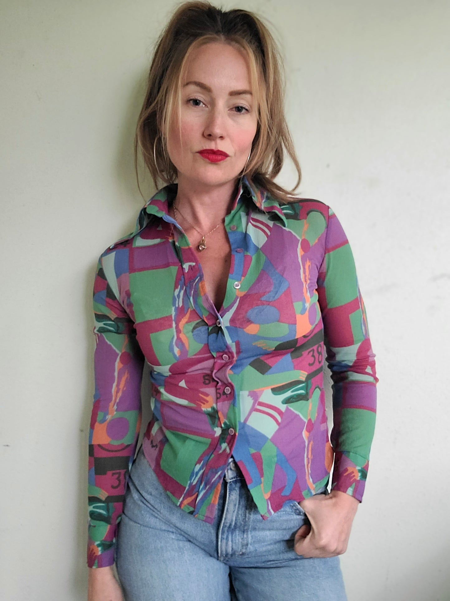 The Sharma Vintage 1970s Button Down XS