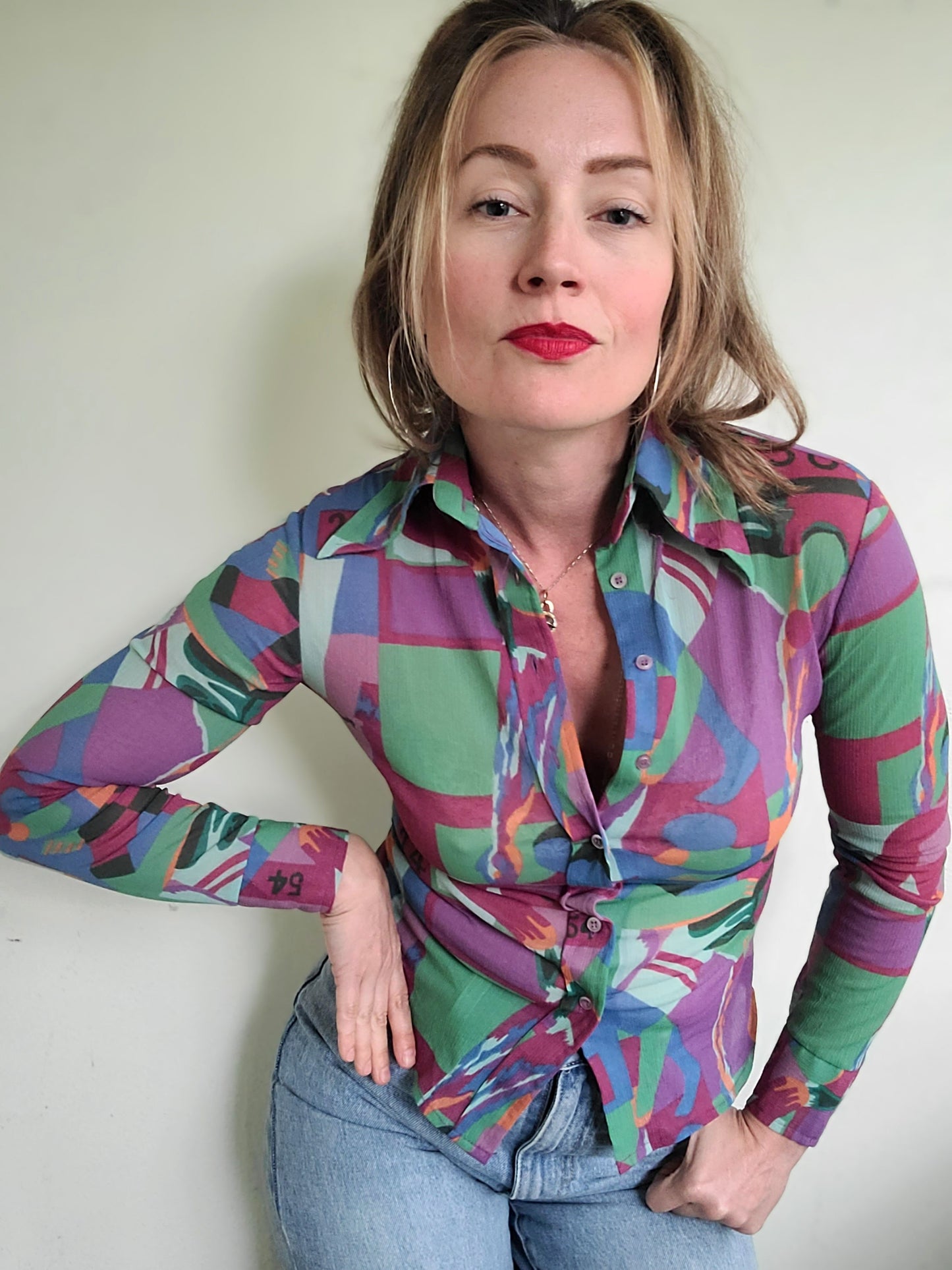 The Sharma Vintage 1970s Button Down XS