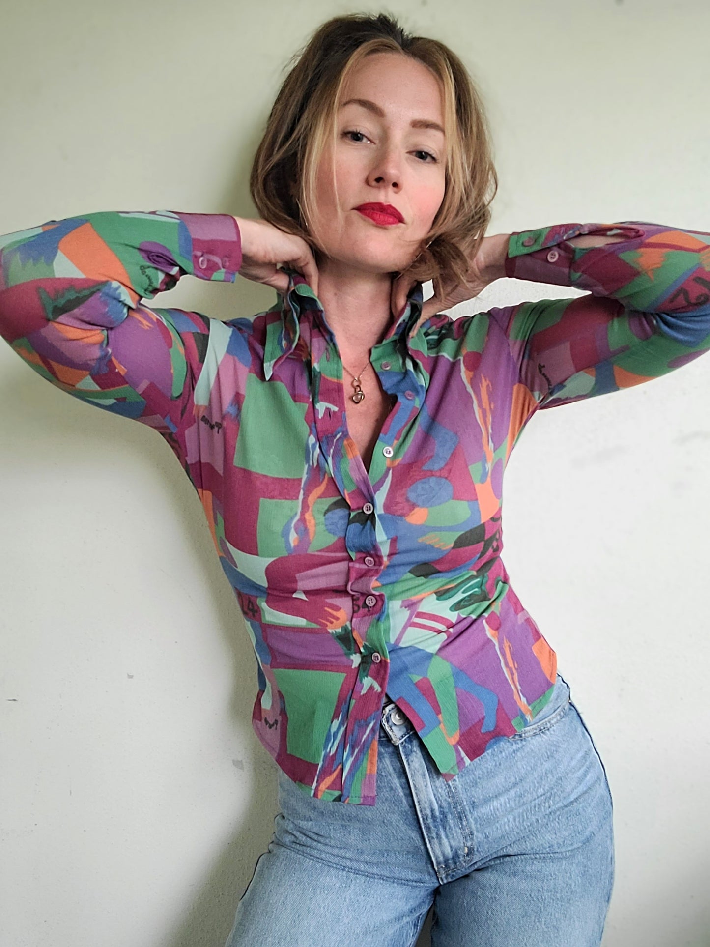 The Sharma Vintage 1970s Button Down XS