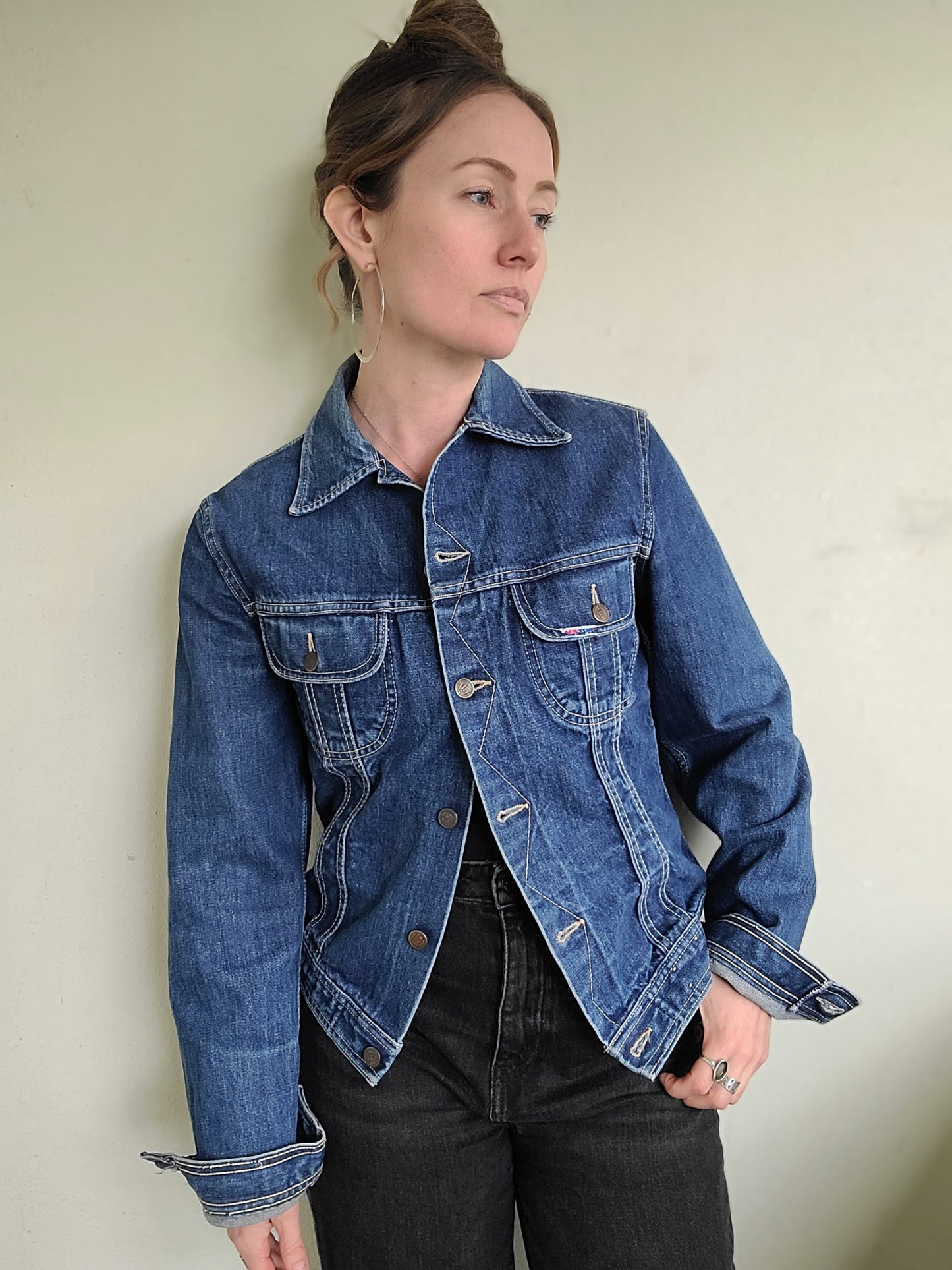 The Inigo Vintage Denim Jacket By US Top M