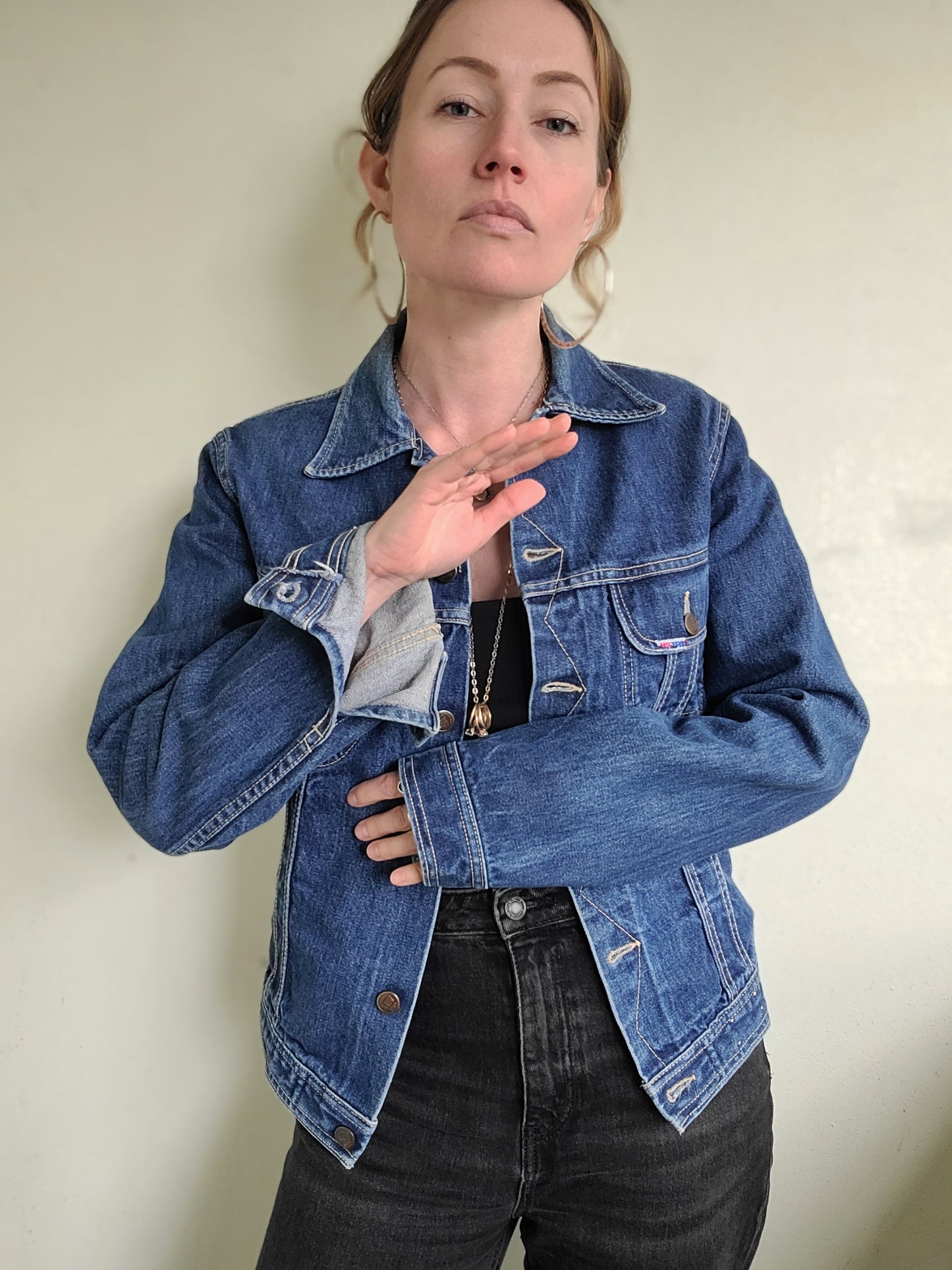 The Inigo Vintage Denim Jacket By US Top M