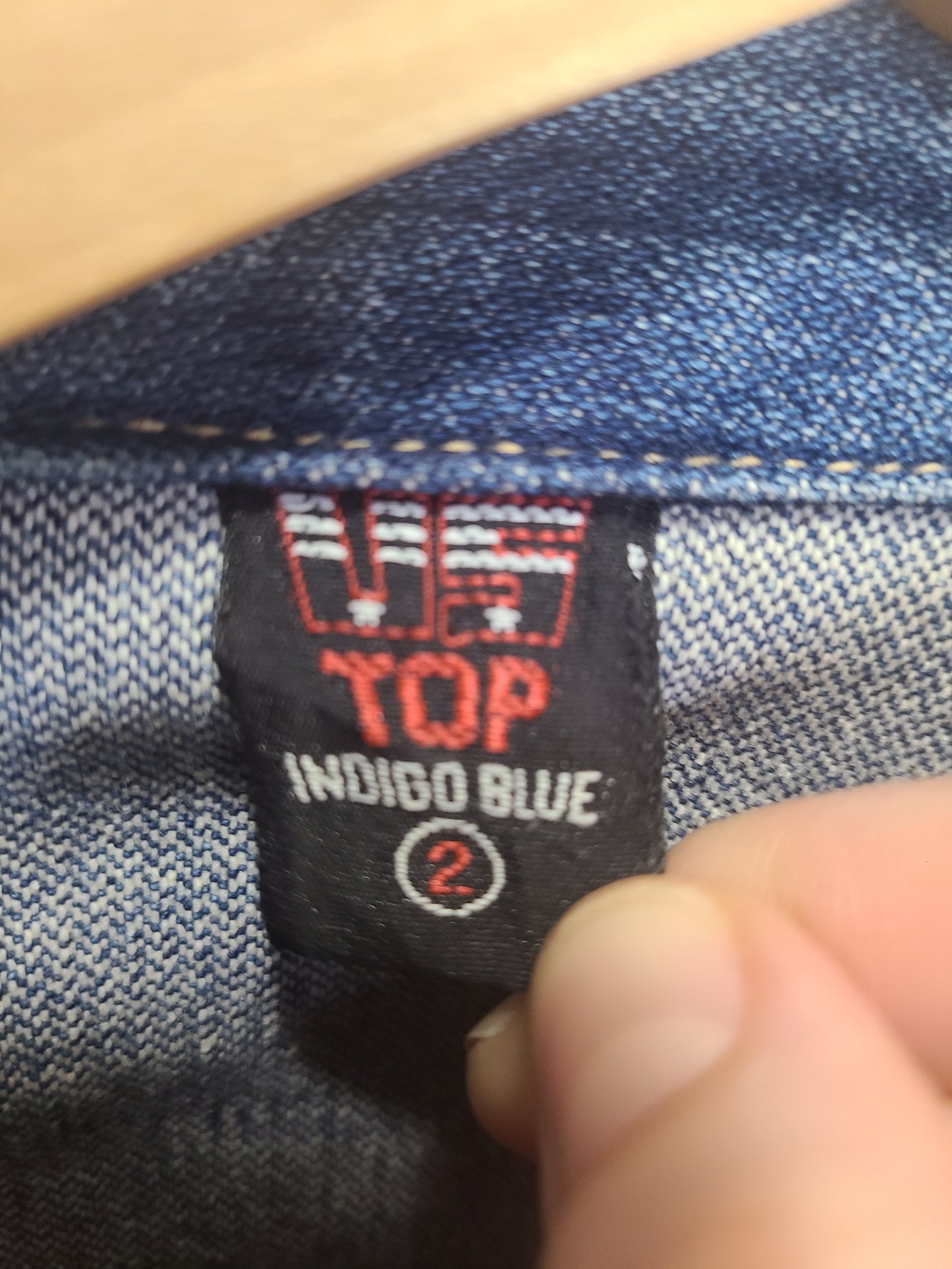 The Inigo Vintage Denim Jacket By US Top M