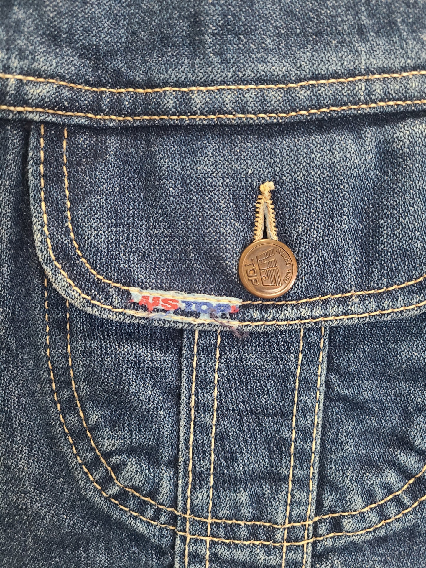 The Inigo Vintage Denim Jacket By US Top M