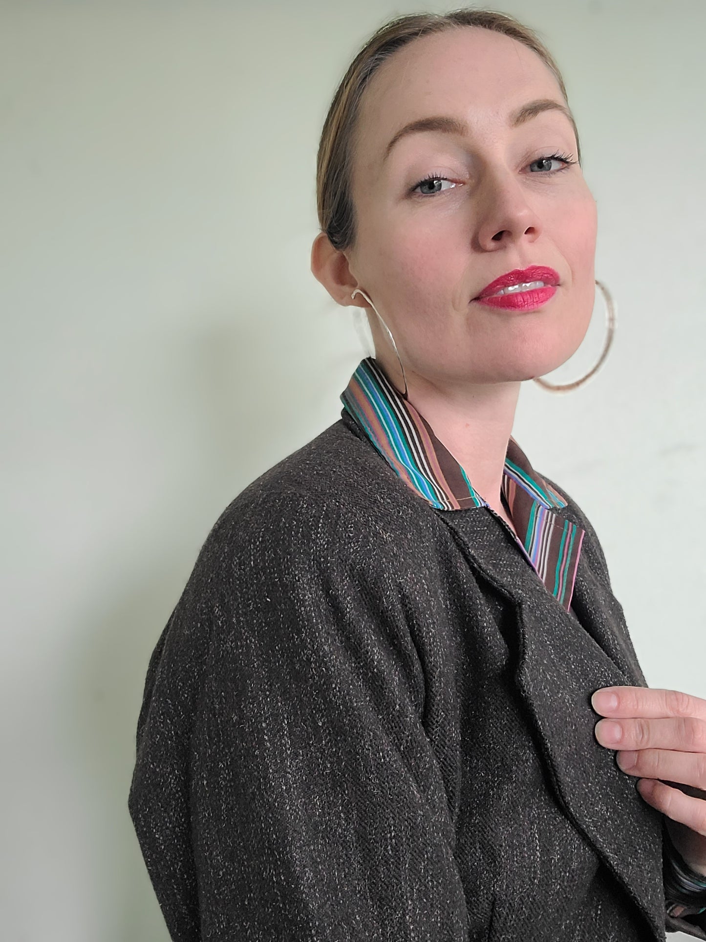 The Social Studies Teacher Vintage 80s Wool Cropped Blazer M