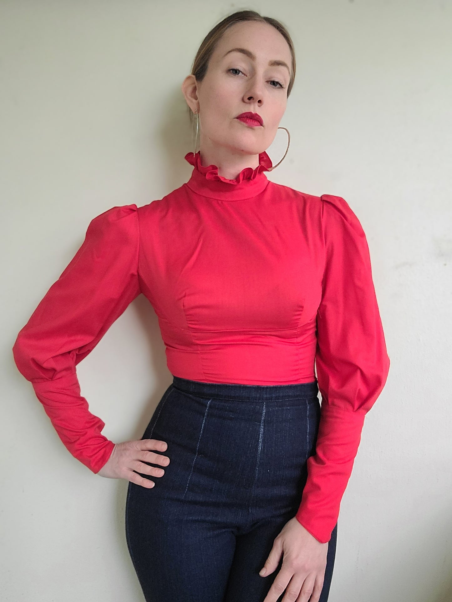 The Rockabilly Princess Handmade Vintage Blouse XS