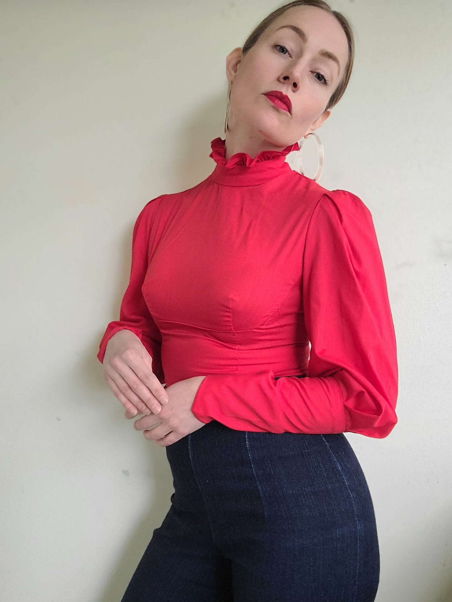 The Rockabilly Princess Handmade Vintage Blouse XS