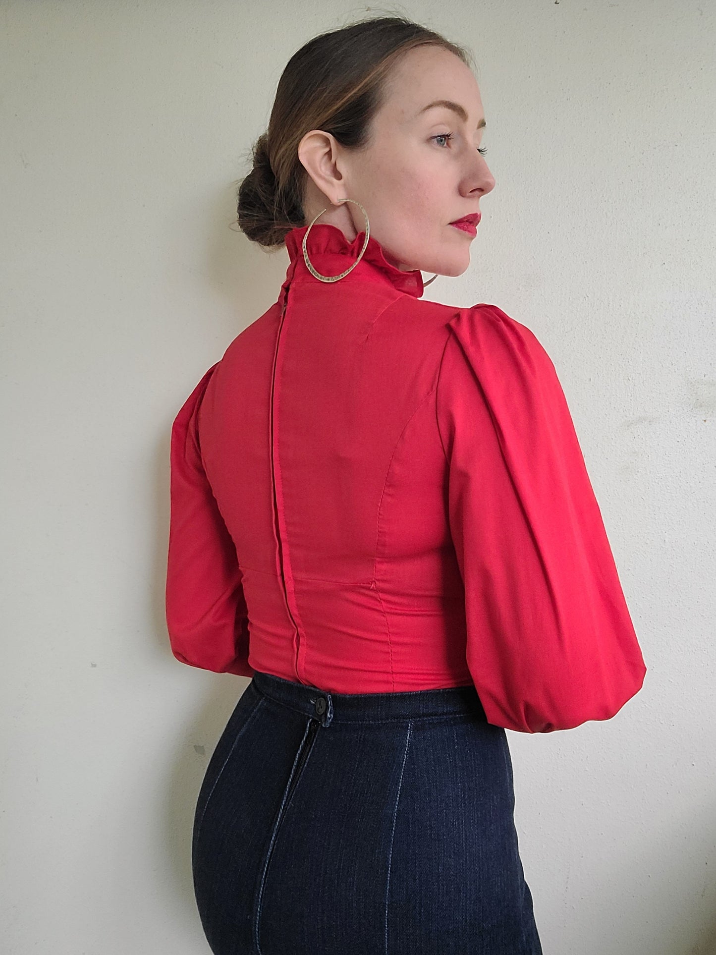 The Rockabilly Princess Handmade Vintage Blouse XS